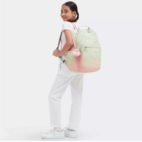 Kipling Seoul Large Laptop Backpack, bag Gradient Combo - Picture 2 of 16